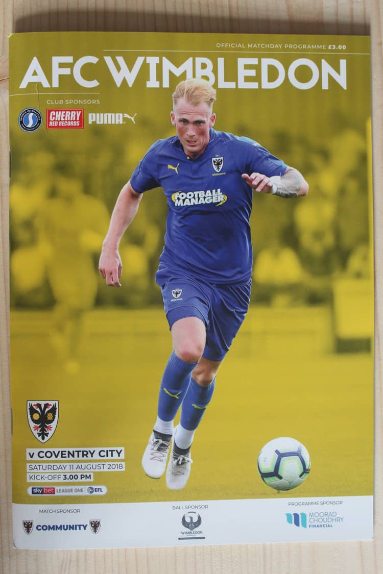 AFC Wimbledon FC v Coventry City FC